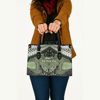 Aotearoa Iwi Ngati Raukawa Leather Bag Maori Kowhaiwhai Pattern LT19 - Polynesian Pride