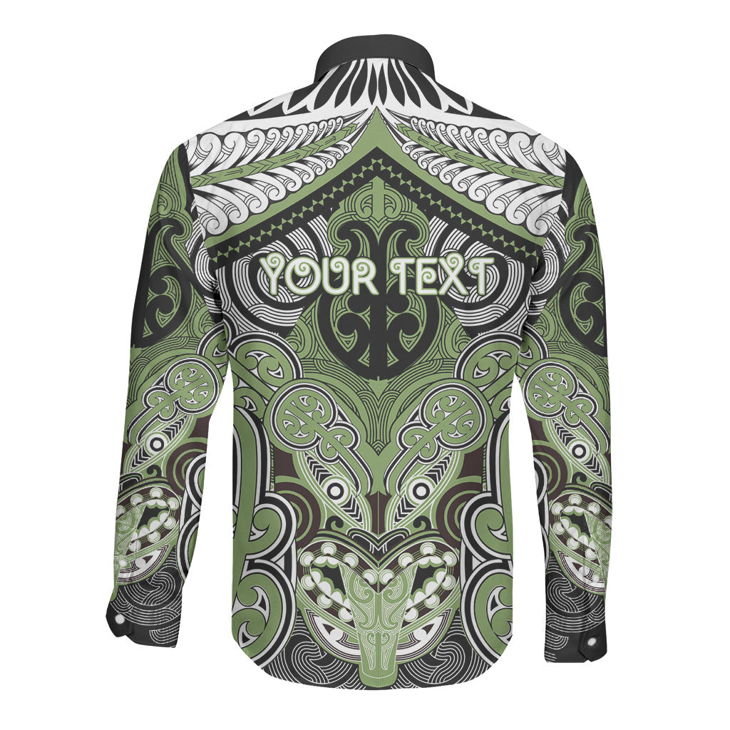 Aotearoa Iwi Ngati Raukawa Personalised Long Sleeve Button Shirt Maori Kowhaiwhai Pattern LT19 - Polynesian Pride