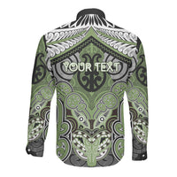 Aotearoa Iwi Ngati Raukawa Personalised Long Sleeve Button Shirt Maori Kowhaiwhai Pattern LT19 - Polynesian Pride