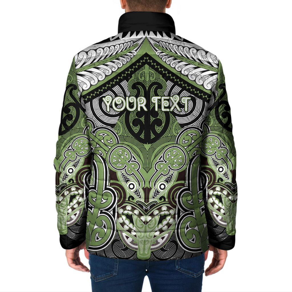 Aotearoa Iwi Ngati Raukawa Personalised Padded Jacket Maori Kowhaiwhai Pattern LT19 - Polynesian Pride