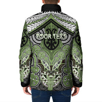 Aotearoa Iwi Ngati Raukawa Personalised Padded Jacket Maori Kowhaiwhai Pattern LT19 - Polynesian Pride