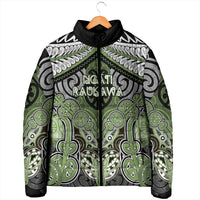 Aotearoa Iwi Ngati Raukawa Personalised Padded Jacket Maori Kowhaiwhai Pattern LT19 - Polynesian Pride