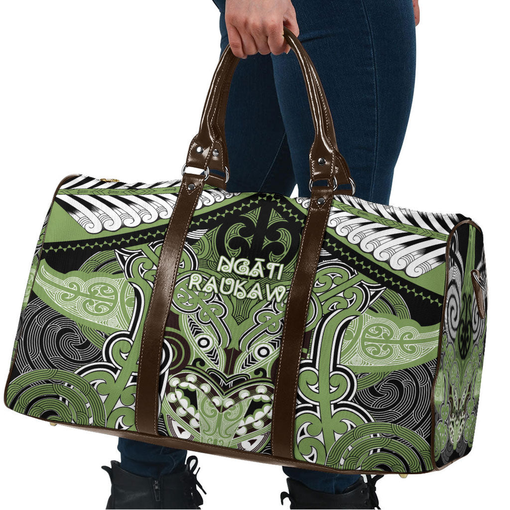 Aotearoa Iwi Ngati Raukawa Travel Bag Maori Kowhaiwhai Pattern LT19 - Polynesian Pride