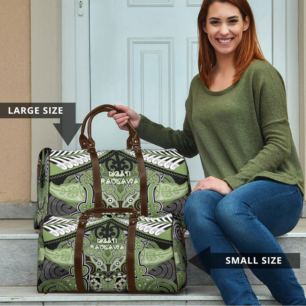 Aotearoa Iwi Ngati Raukawa Travel Bag Maori Kowhaiwhai Pattern LT19 - Polynesian Pride