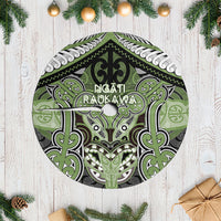 Aotearoa Iwi Ngati Raukawa Tree Skirt Maori Kowhaiwhai Pattern LT19 Casual Green - Polynesian Pride