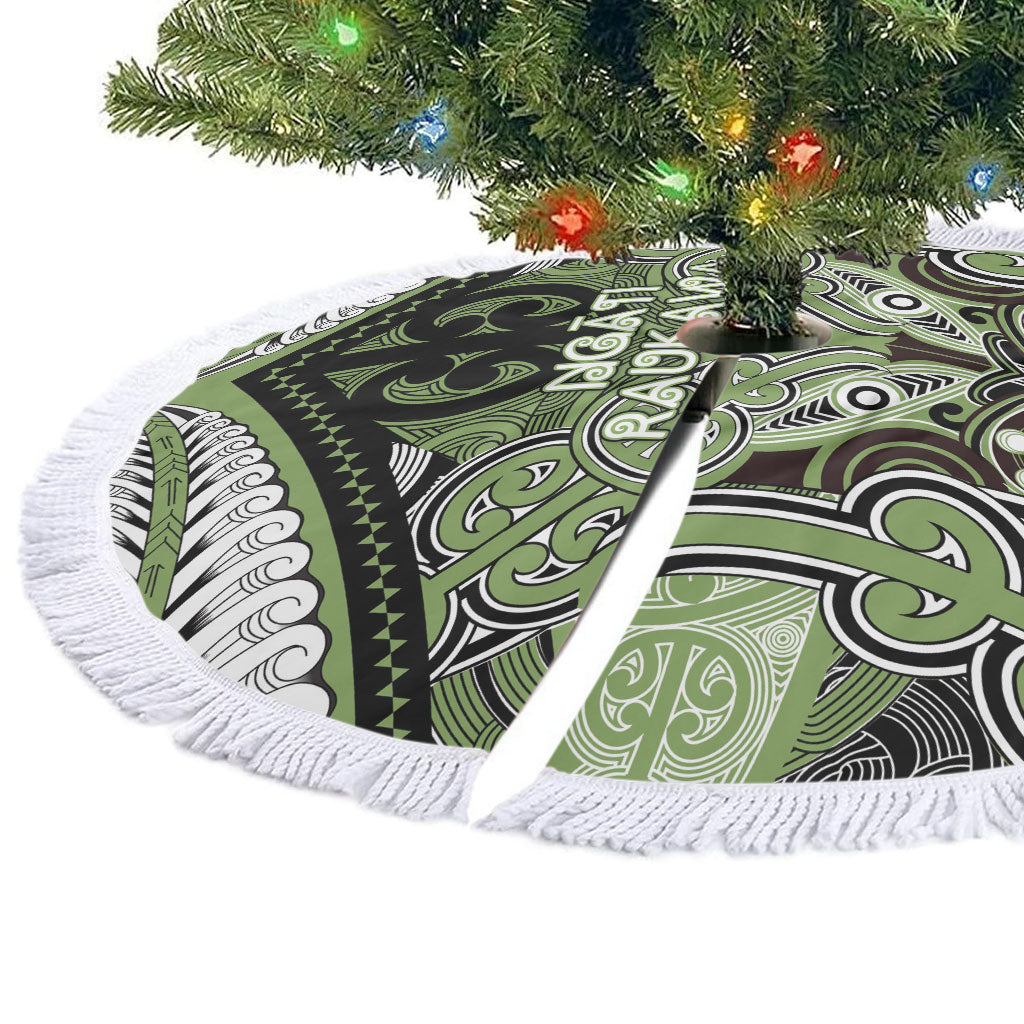 Aotearoa Iwi Ngati Raukawa Tree Skirt Maori Kowhaiwhai Pattern LT19 - Polynesian Pride