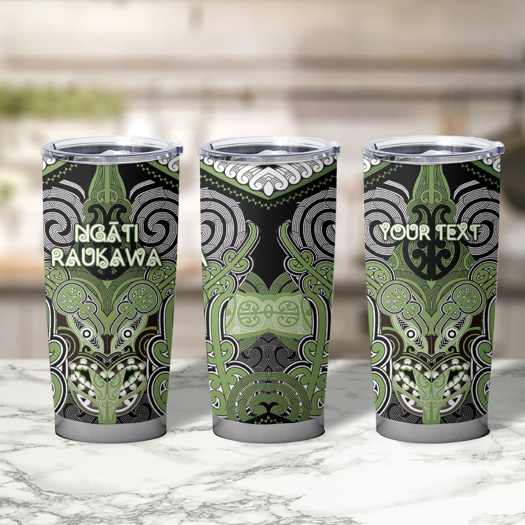 Aotearoa Iwi Ngati Raukawa Personalised Tumbler Cup Maori Kowhaiwhai Pattern LT19 - Polynesian Pride