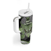 Aotearoa Iwi Ngati Raukawa Personalised Tumbler With Handle Maori Kowhaiwhai Pattern LT19 - Polynesian Pride