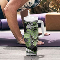 Aotearoa Iwi Ngati Raukawa Personalised Tumbler With Handle Maori Kowhaiwhai Pattern LT19 - Polynesian Pride