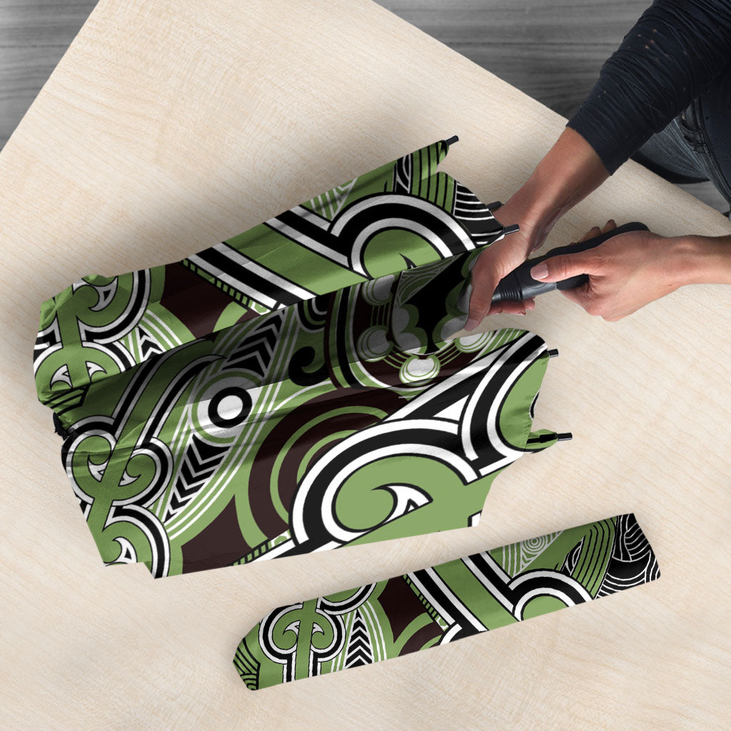 Aotearoa Iwi Ngati Raukawa Umbrella Maori Kowhaiwhai Pattern LT19 - Polynesian Pride