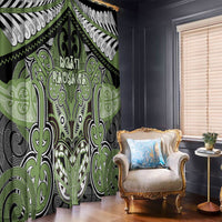 Aotearoa Iwi Ngati Raukawa Window Curtain Maori Kowhaiwhai Pattern LT19 - Polynesian Pride