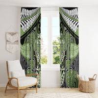 Aotearoa Iwi Ngati Raukawa Window Curtain Maori Kowhaiwhai Pattern LT19 - Polynesian Pride