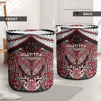 Aotearoa Iwi Ngati Toa Laundry Basket Maori Kowhaiwhai Pattern LT19 - Polynesian Pride