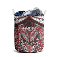 Aotearoa Iwi Ngati Toa Laundry Basket Maori Kowhaiwhai Pattern LT19 - Polynesian Pride