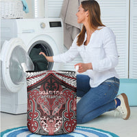 Aotearoa Iwi Ngati Toa Laundry Basket Maori Kowhaiwhai Pattern LT19 - Polynesian Pride