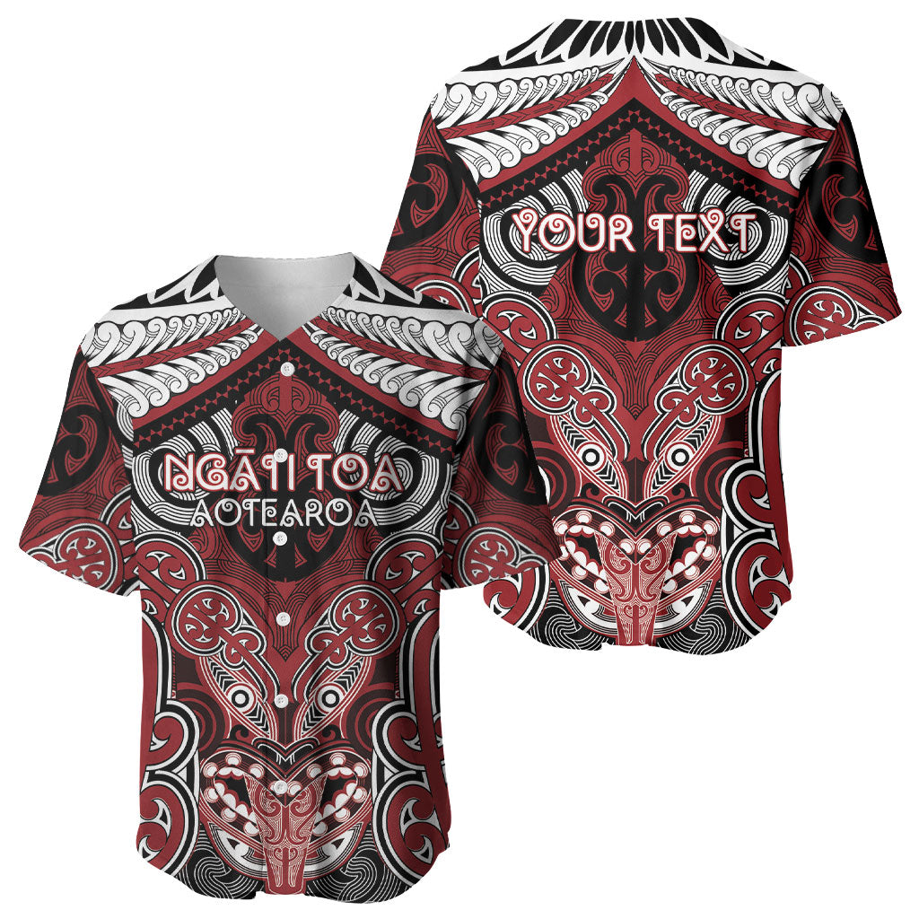Aotearoa Iwi Ngati Toa Personalised Baseball Jersey Maori Kowhaiwhai Pattern LT19 - Polynesian Pride