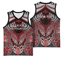 Aotearoa Iwi Ngati Toa Personalised Basketball Jersey Maori Kowhaiwhai Pattern LT19 - Polynesian Pride