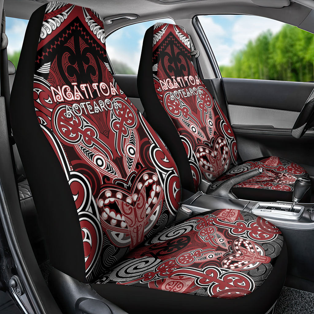 Aotearoa Iwi Ngati Toa Car Seat Cover Maori Kowhaiwhai Pattern LT19 - Polynesian Pride