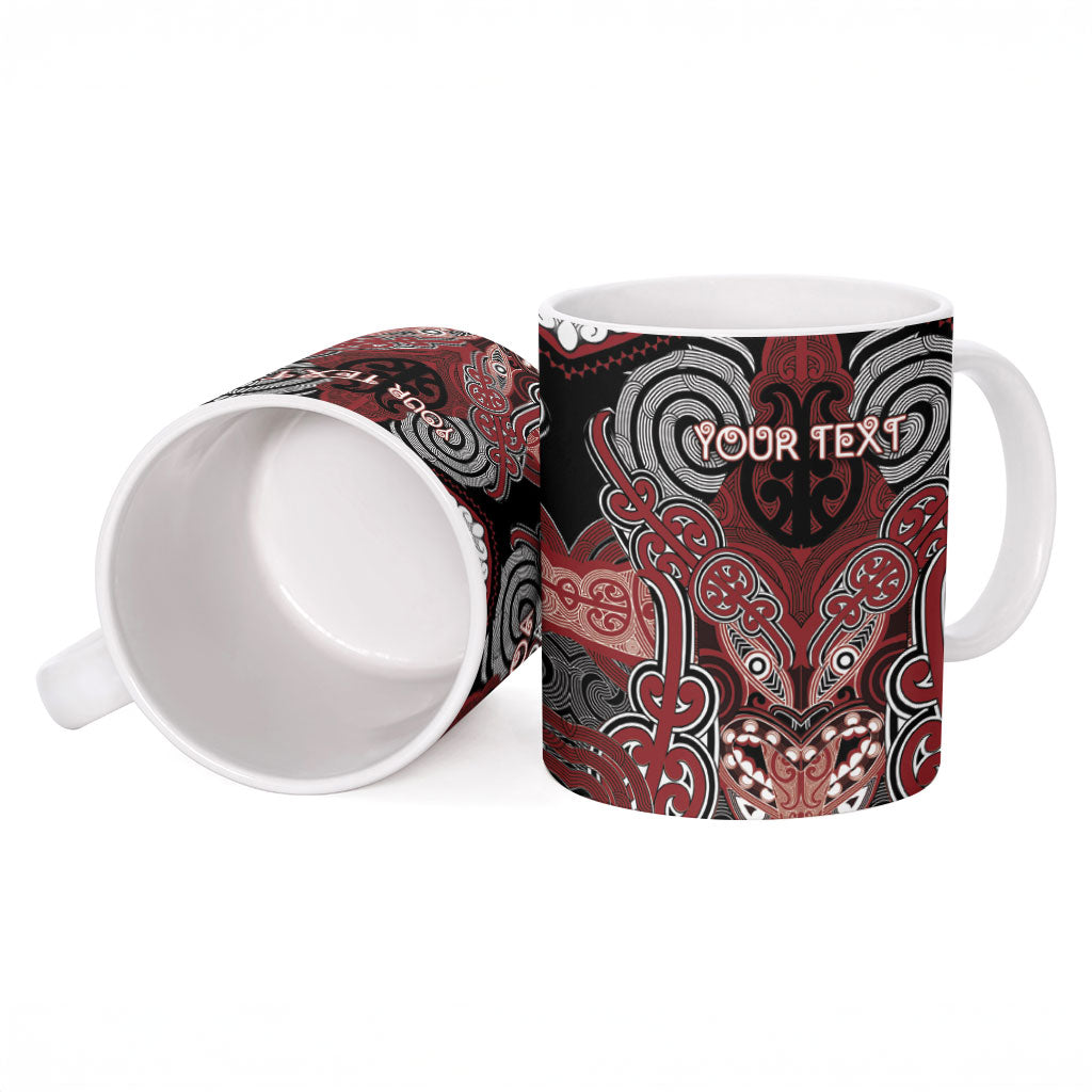 Aotearoa Iwi Ngati Toa Personalised Ceramic Mug Maori Kowhaiwhai Pattern LT19 - Polynesian Pride