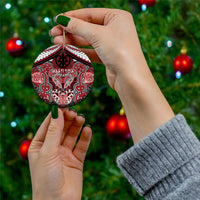 Aotearoa Iwi Ngati Toa Personalised Ceramic Ornament Maori Kowhaiwhai Pattern LT19 - Polynesian Pride