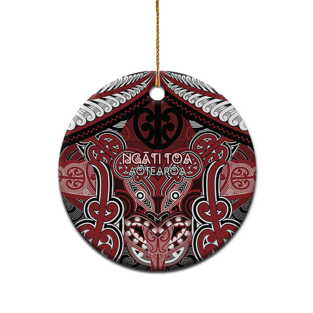 Aotearoa Iwi Ngati Toa Personalised Ceramic Ornament Maori Kowhaiwhai Pattern LT19 - Polynesian Pride