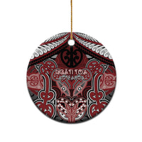Aotearoa Iwi Ngati Toa Personalised Ceramic Ornament Maori Kowhaiwhai Pattern LT19 - Polynesian Pride