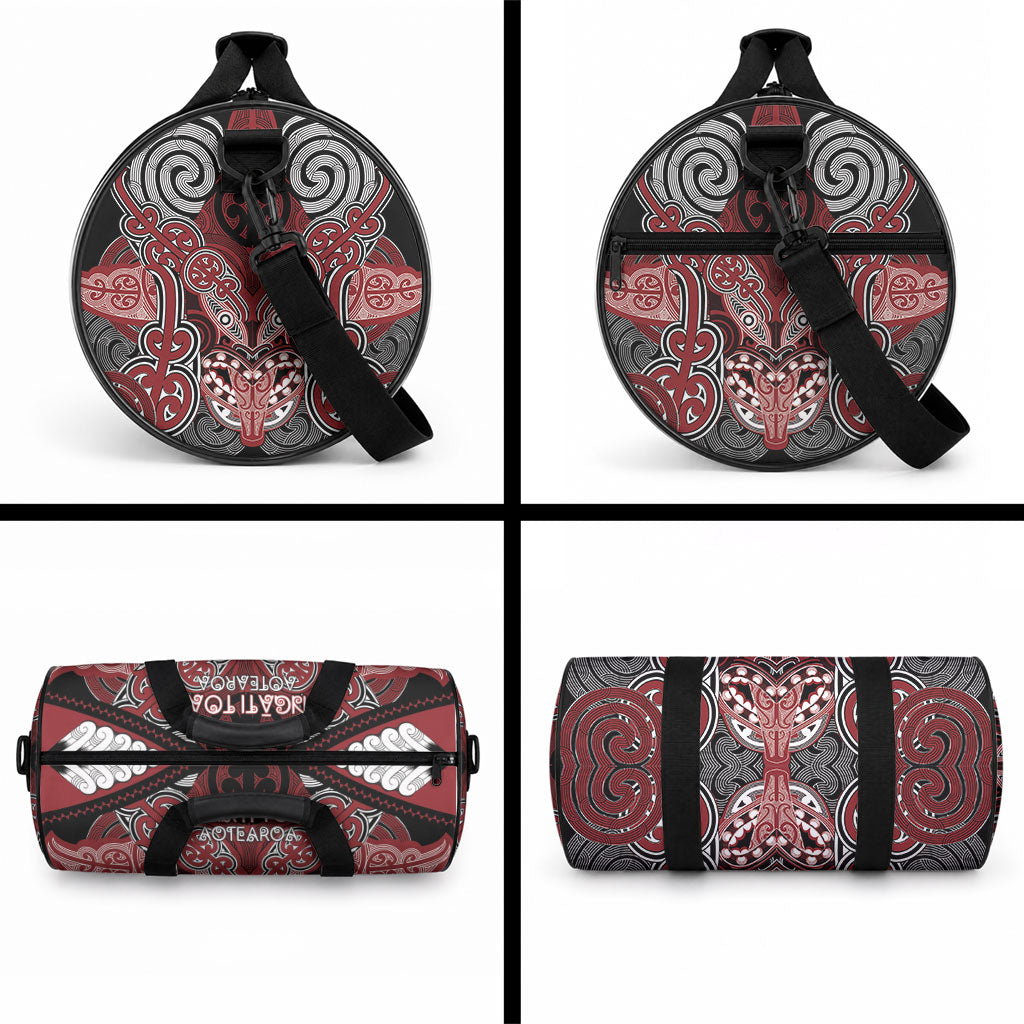 Aotearoa Iwi Ngati Toa Duffle Bag Maori Kowhaiwhai Pattern LT19 - Polynesian Pride