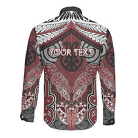 Aotearoa Iwi Ngati Toa Personalised Long Sleeve Button Shirt Maori Kowhaiwhai Pattern LT19 - Polynesian Pride