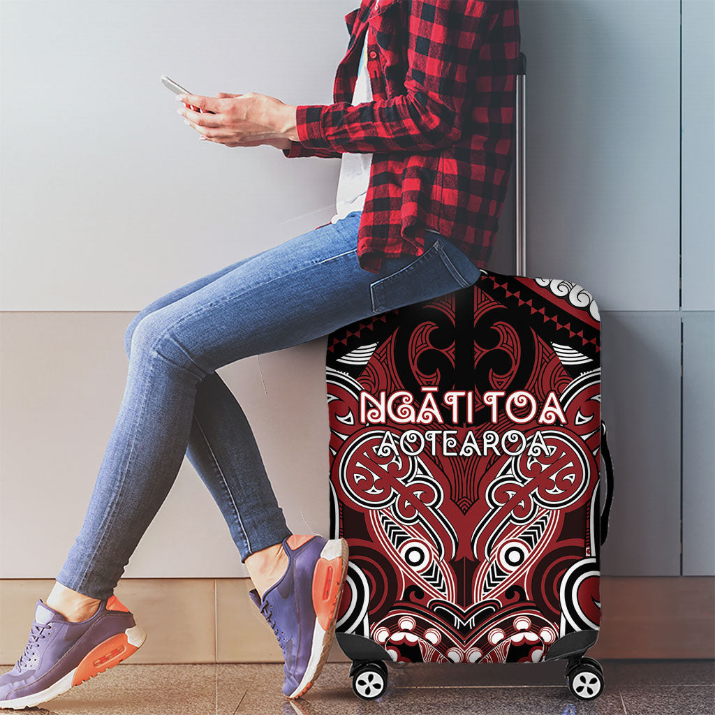 Aotearoa Iwi Ngati Toa Luggage Cover Maori Kowhaiwhai Pattern LT19 - Polynesian Pride