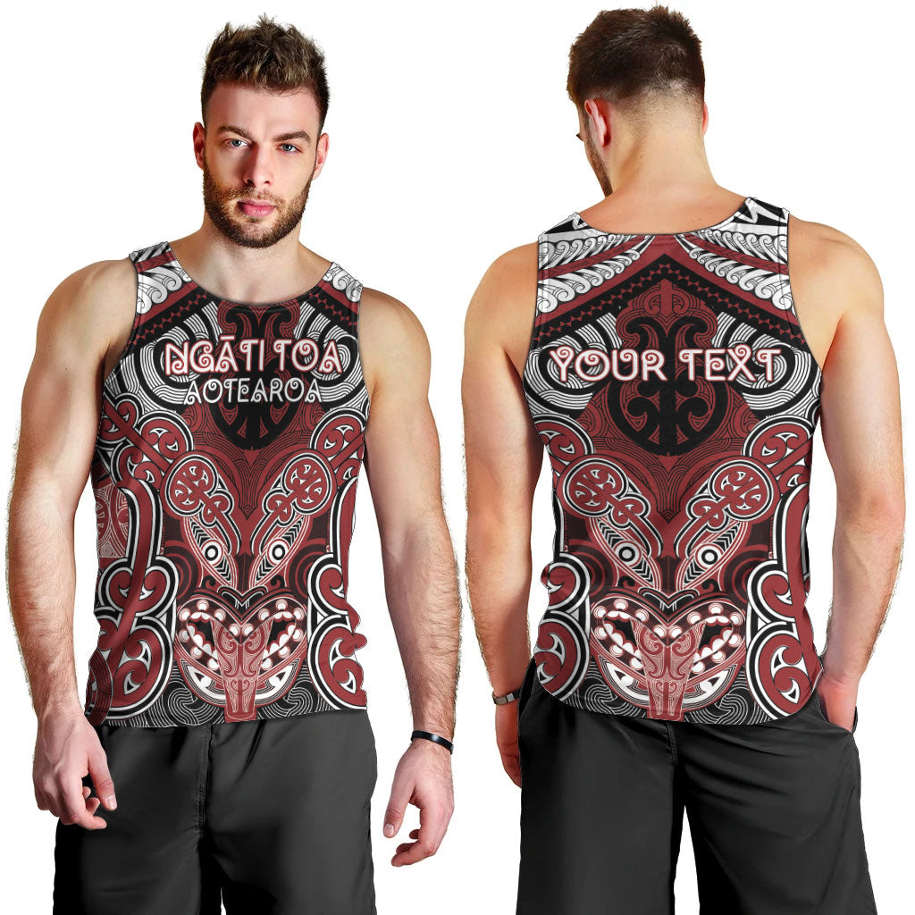 Aotearoa Iwi Ngati Toa Personalised Men Tank Top Maori Kowhaiwhai Pattern LT19 - Polynesian Pride