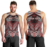 Aotearoa Iwi Ngati Toa Personalised Men Tank Top Maori Kowhaiwhai Pattern LT19 - Polynesian Pride