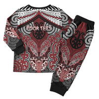 Aotearoa Iwi Ngati Toa Personalised Christmas Pajama Set Maori Kowhaiwhai Pattern LT19 - Polynesian Pride
