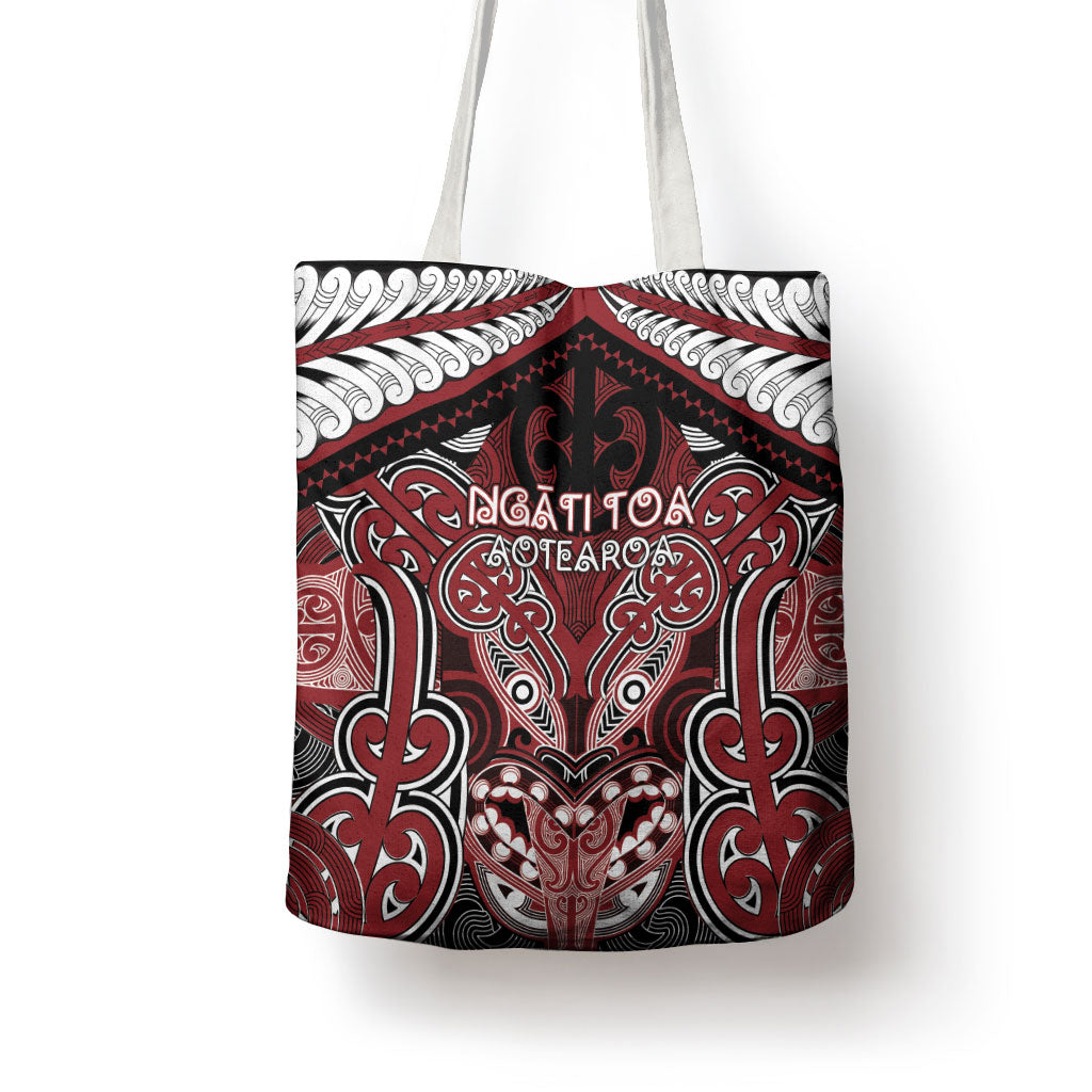 Aotearoa Iwi Ngati Toa Tote Bag Maori Kowhaiwhai Pattern LT19 - Polynesian Pride