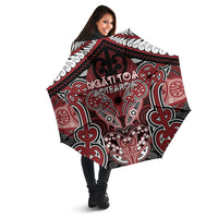 Aotearoa Iwi Ngati Toa Umbrella Maori Kowhaiwhai Pattern LT19 - Polynesian Pride