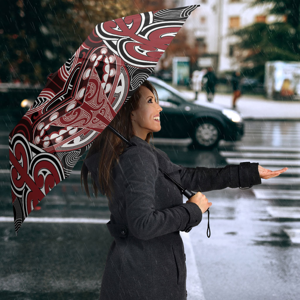 Aotearoa Iwi Ngati Toa Umbrella Maori Kowhaiwhai Pattern LT19 - Polynesian Pride