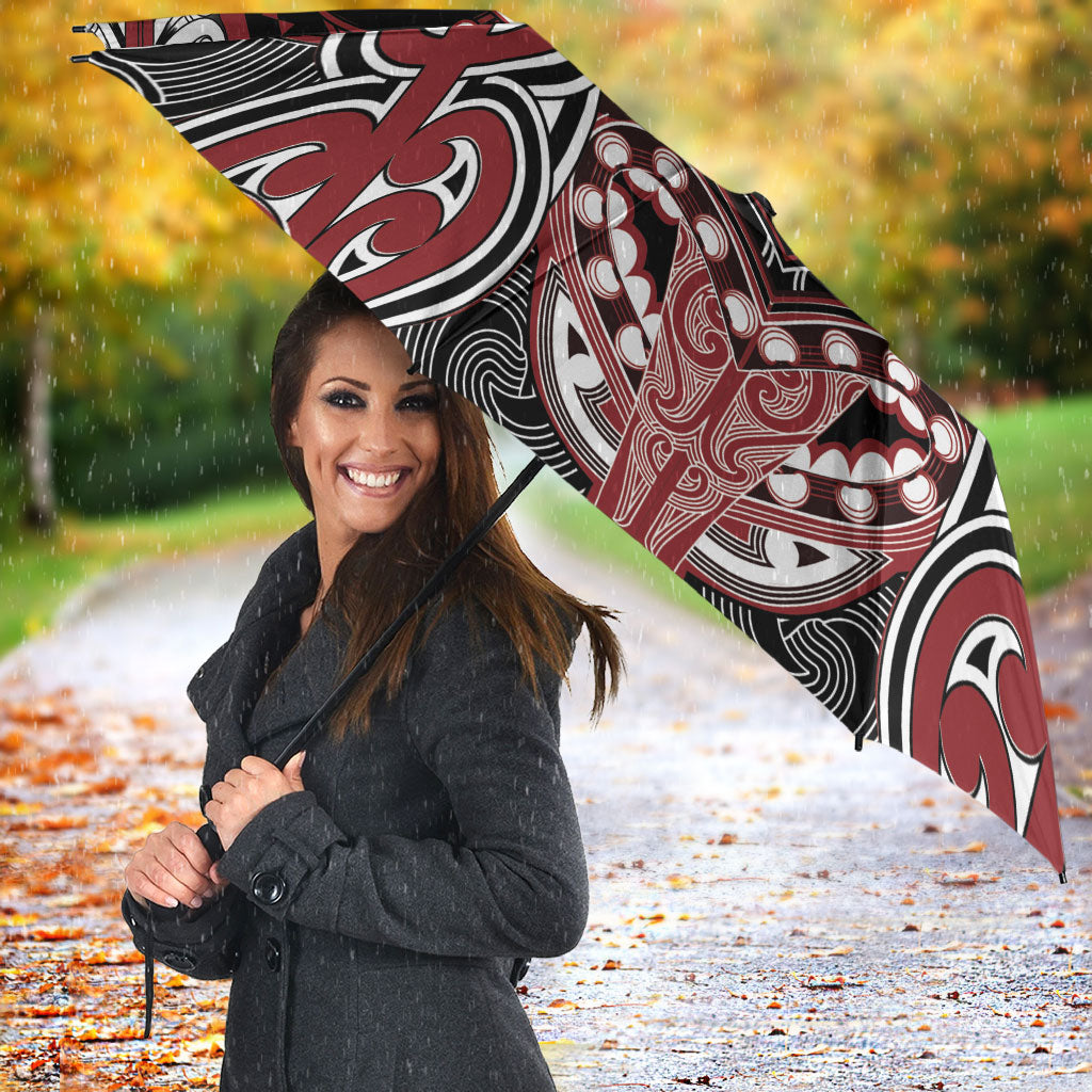 Aotearoa Iwi Ngati Toa Umbrella Maori Kowhaiwhai Pattern LT19 - Polynesian Pride