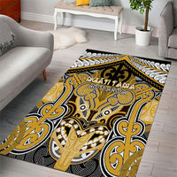 Aotearoa Iwi Ngati Tama Area Rug Maori Kowhaiwhai Pattern LT19 - Polynesian Pride