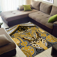 Aotearoa Iwi Ngati Tama Area Rug Maori Kowhaiwhai Pattern LT19 - Polynesian Pride