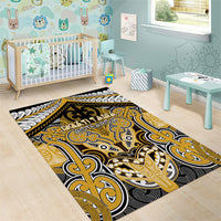 Aotearoa Iwi Ngati Tama Area Rug Maori Kowhaiwhai Pattern LT19 - Polynesian Pride
