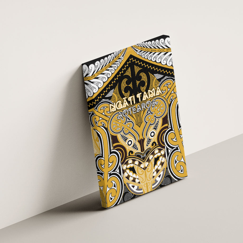 Aotearoa Iwi Ngati Tama Canvas Wall Art Maori Kowhaiwhai Pattern LT19 - Polynesian Pride