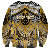 Aotearoa Iwi Ngati Tama Personalised Sweatshirt Maori Kowhaiwhai Pattern LT19 - Polynesian Pride