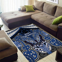 Aotearoa Iwi Ngati Tuwharetoa Area Rug Maori Kowhaiwhai Pattern LT19 - Polynesian Pride