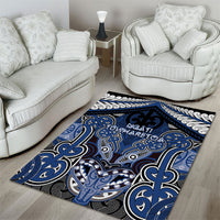 Aotearoa Iwi Ngati Tuwharetoa Area Rug Maori Kowhaiwhai Pattern LT19 - Polynesian Pride