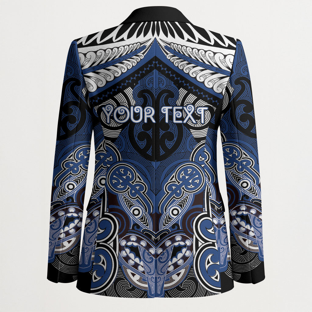 Aotearoa Iwi Ngati Tuwharetoa Personalised Blazer Maori Kowhaiwhai Pattern LT19 - Polynesian Pride