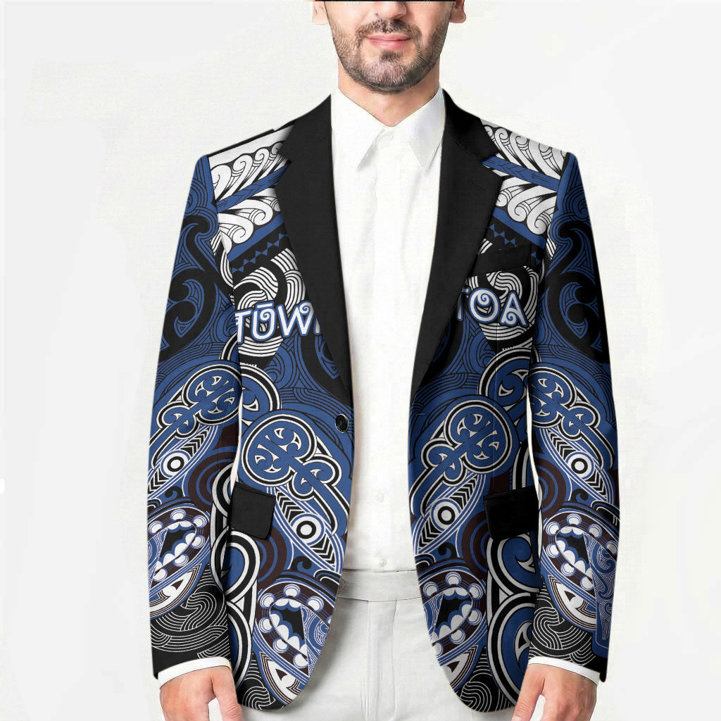 Aotearoa Iwi Ngati Tuwharetoa Personalised Blazer Maori Kowhaiwhai Pattern LT19 - Polynesian Pride