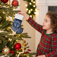 Aotearoa Iwi Ngati Tuwharetoa Personalised Christmas Stocking Maori Kowhaiwhai Pattern LT19 - Polynesian Pride