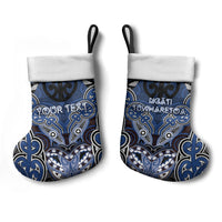 Aotearoa Iwi Ngati Tuwharetoa Personalised Christmas Stocking Maori Kowhaiwhai Pattern LT19 - Polynesian Pride