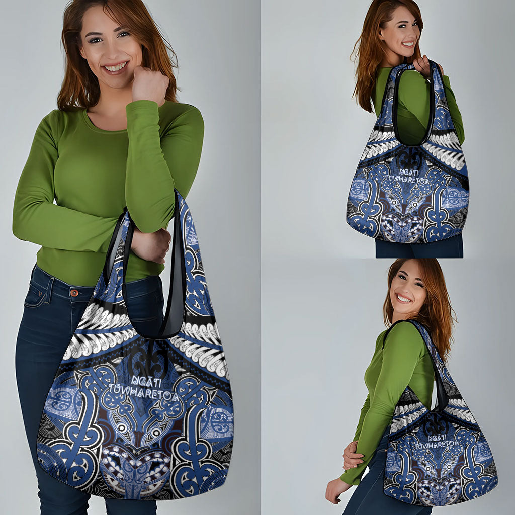 Aotearoa Iwi Ngati Tuwharetoa Grocery Bag Maori Kowhaiwhai Pattern LT19 - Polynesian Pride