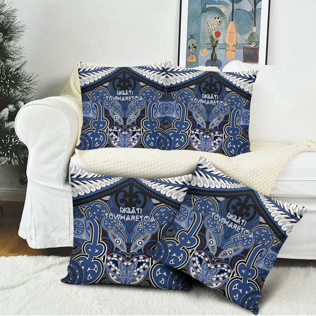 Aotearoa Iwi Ngati Tuwharetoa Pillow Cover Maori Kowhaiwhai Pattern LT19 - Polynesian Pride