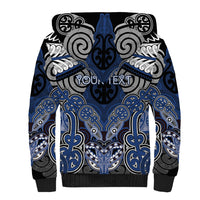 Aotearoa Iwi Ngati Tuwharetoa Personalised Sherpa Hoodie Maori Kowhaiwhai Pattern LT19 - Polynesian Pride